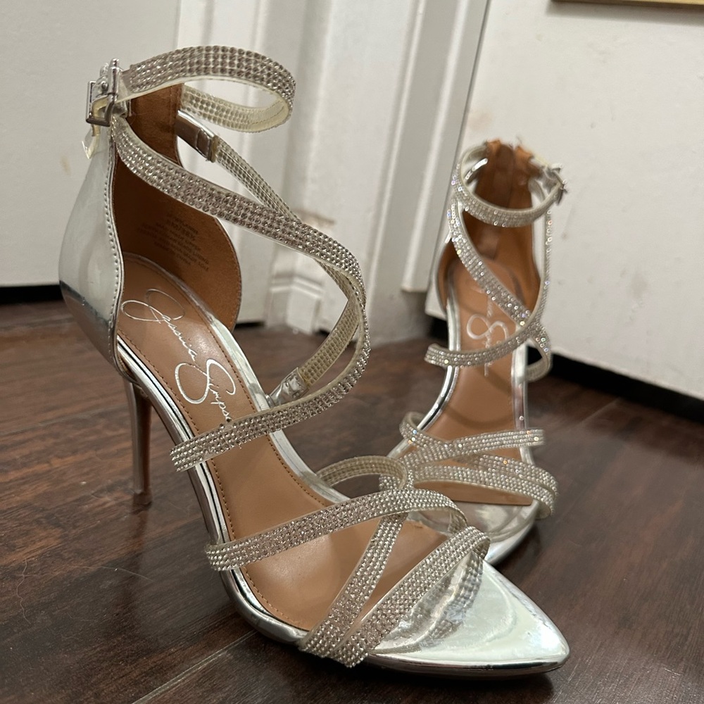 Silver heels